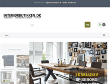 Tablet Screenshot of interiorbutikken.dk