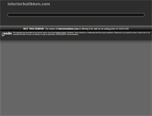 Tablet Screenshot of interiorbutikken.com